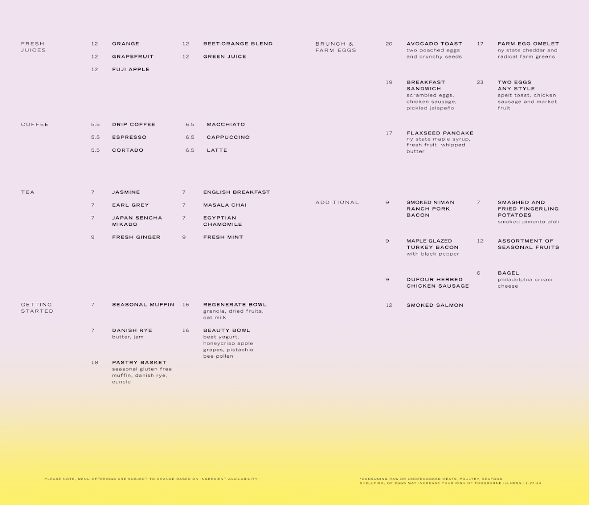 Electric Lemon Menu - Image 6